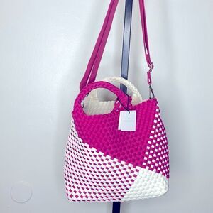 NEW…Barbie Fuchsia Pink/White tweeted Handbag OS (one size) from BINDYA